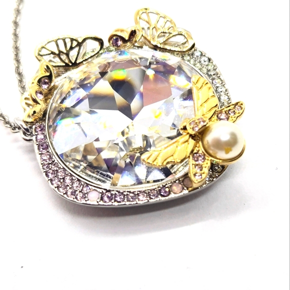 SWAROVSKI CANDY PENDANT BUTTERFLY/WING CRYSTAL NECKLACE *AUTHENTIC* - Picture 4 of 5